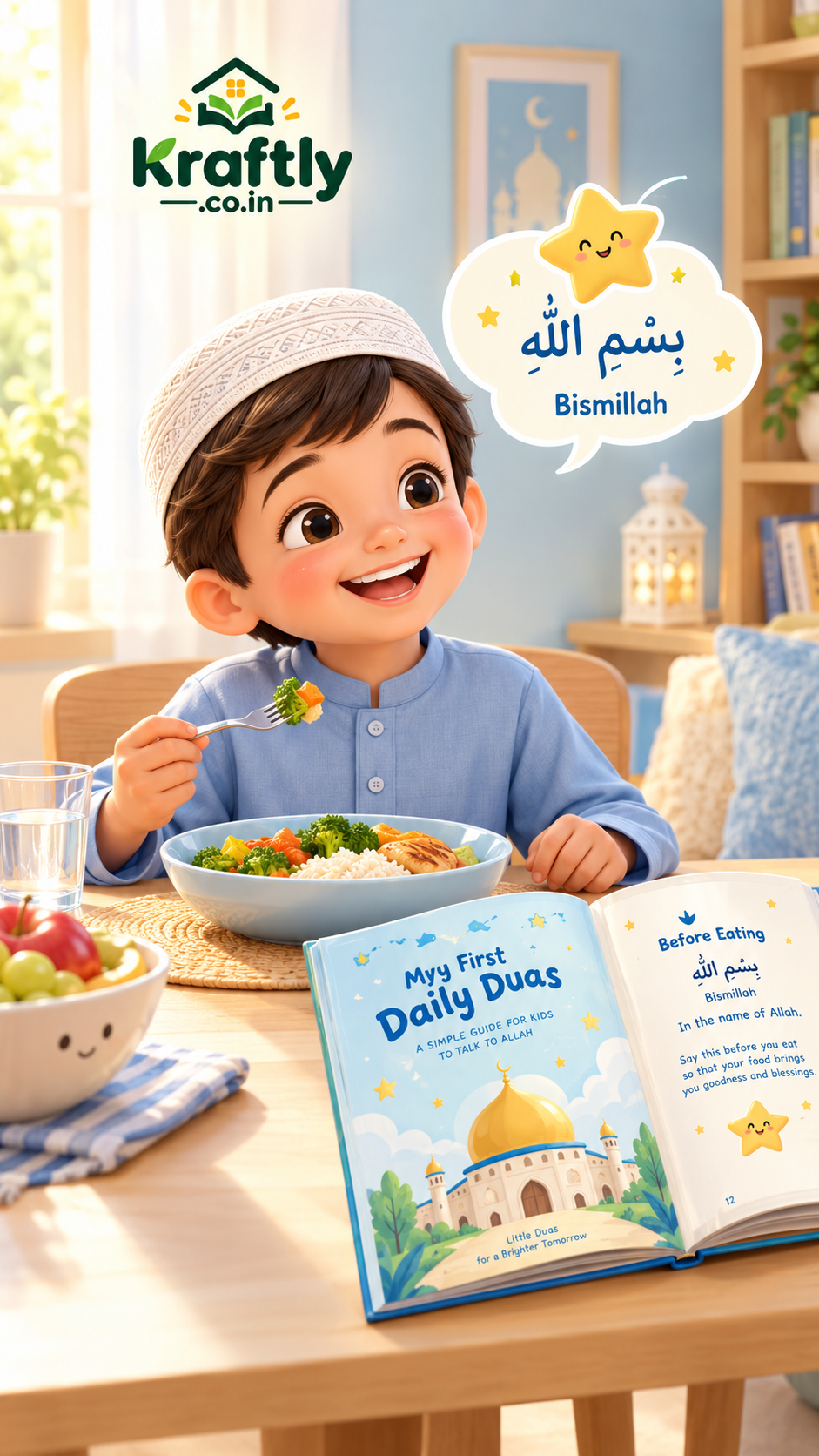 My First Daily Duas Master Edition | Printable Islamic Book for Kids & Toddlers